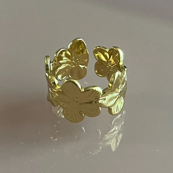 🌸 NEW Flower Open Ring 🌸 - Picture 9 of 15